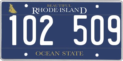 RI license plate 102509