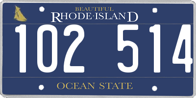 RI license plate 102514