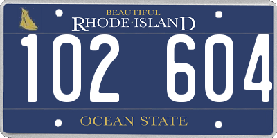 RI license plate 102604