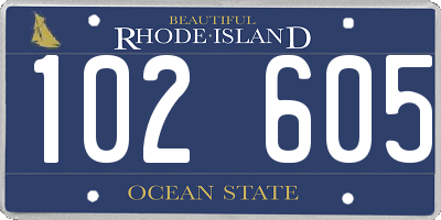RI license plate 102605