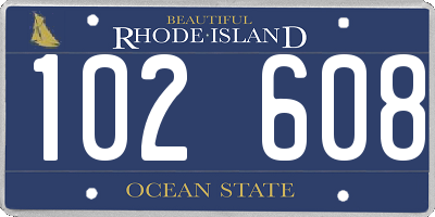 RI license plate 102608
