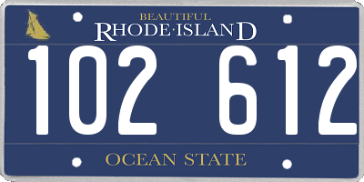 RI license plate 102612