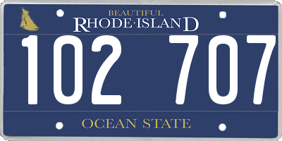 RI license plate 102707