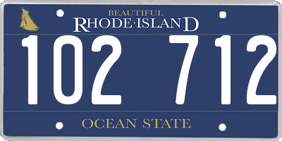 RI license plate 102712