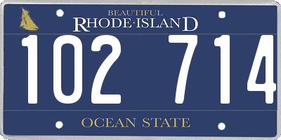 RI license plate 102714