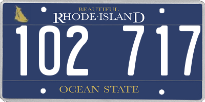 RI license plate 102717