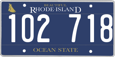 RI license plate 102718