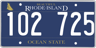 RI license plate 102725