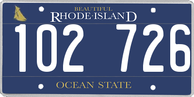 RI license plate 102726
