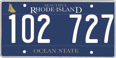 RI license plate 102727