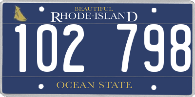 RI license plate 102798