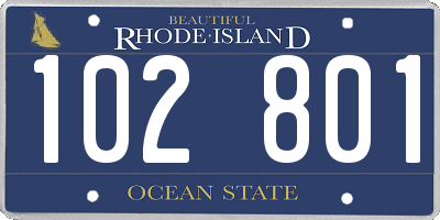 RI license plate 102801
