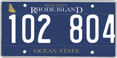 RI license plate 102804