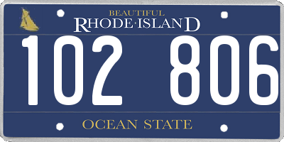 RI license plate 102806