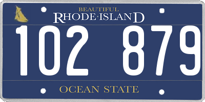 RI license plate 102879