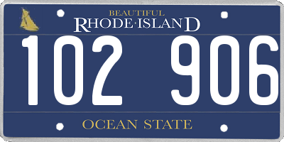 RI license plate 102906