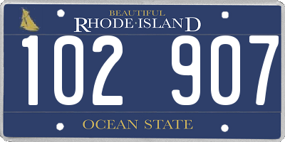 RI license plate 102907
