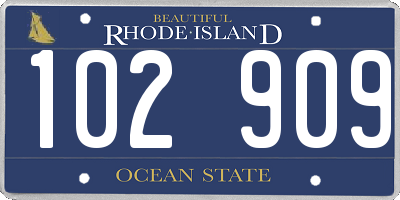 RI license plate 102909