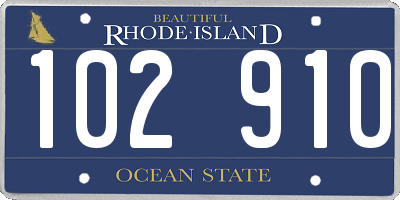 RI license plate 102910