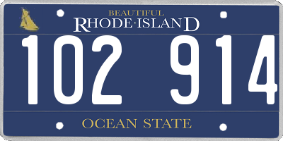 RI license plate 102914