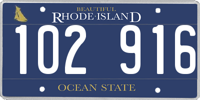 RI license plate 102916