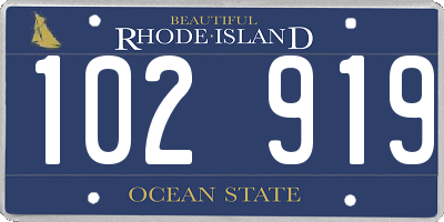 RI license plate 102919