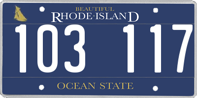 RI license plate 103117
