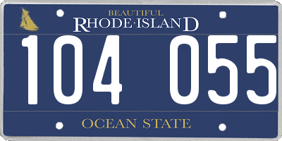 RI license plate 104055