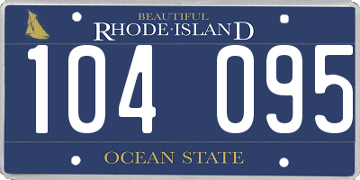 RI license plate 104095