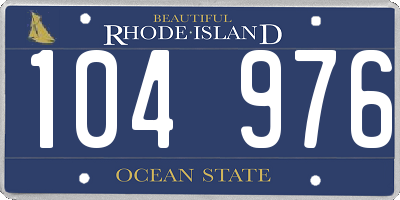 RI license plate 104976
