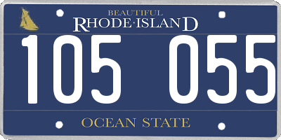 RI license plate 105055