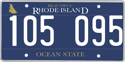 RI license plate 105095