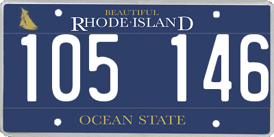 RI license plate 105146