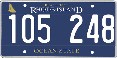RI license plate 105248