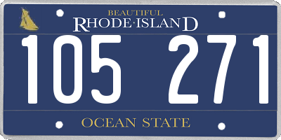 RI license plate 105271