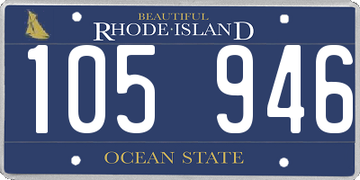 RI license plate 105946