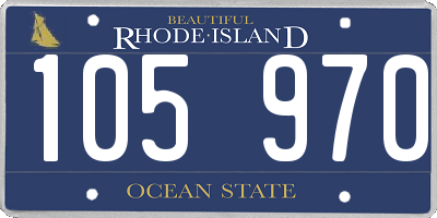 RI license plate 105970