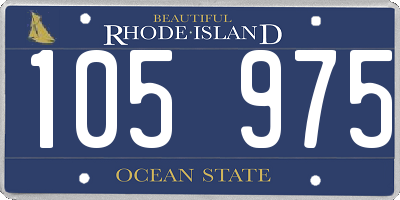 RI license plate 105975