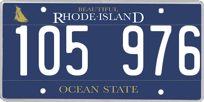 RI license plate 105976