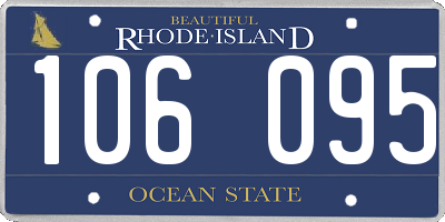 RI license plate 106095