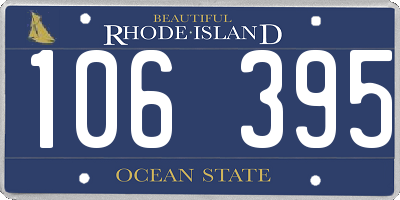 RI license plate 106395