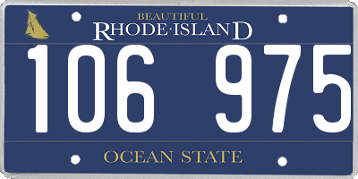RI license plate 106975