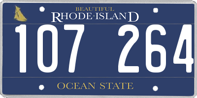 RI license plate 107264