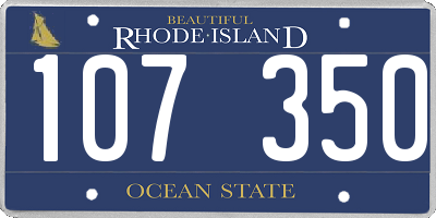 RI license plate 107350
