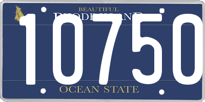 RI license plate 10750