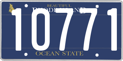 RI license plate 10771