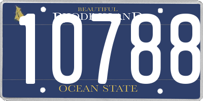 RI license plate 10788