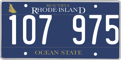 RI license plate 107975