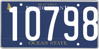 RI license plate 10798