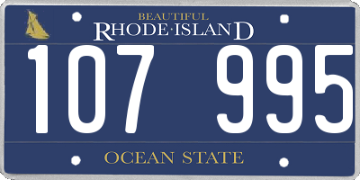 RI license plate 107995